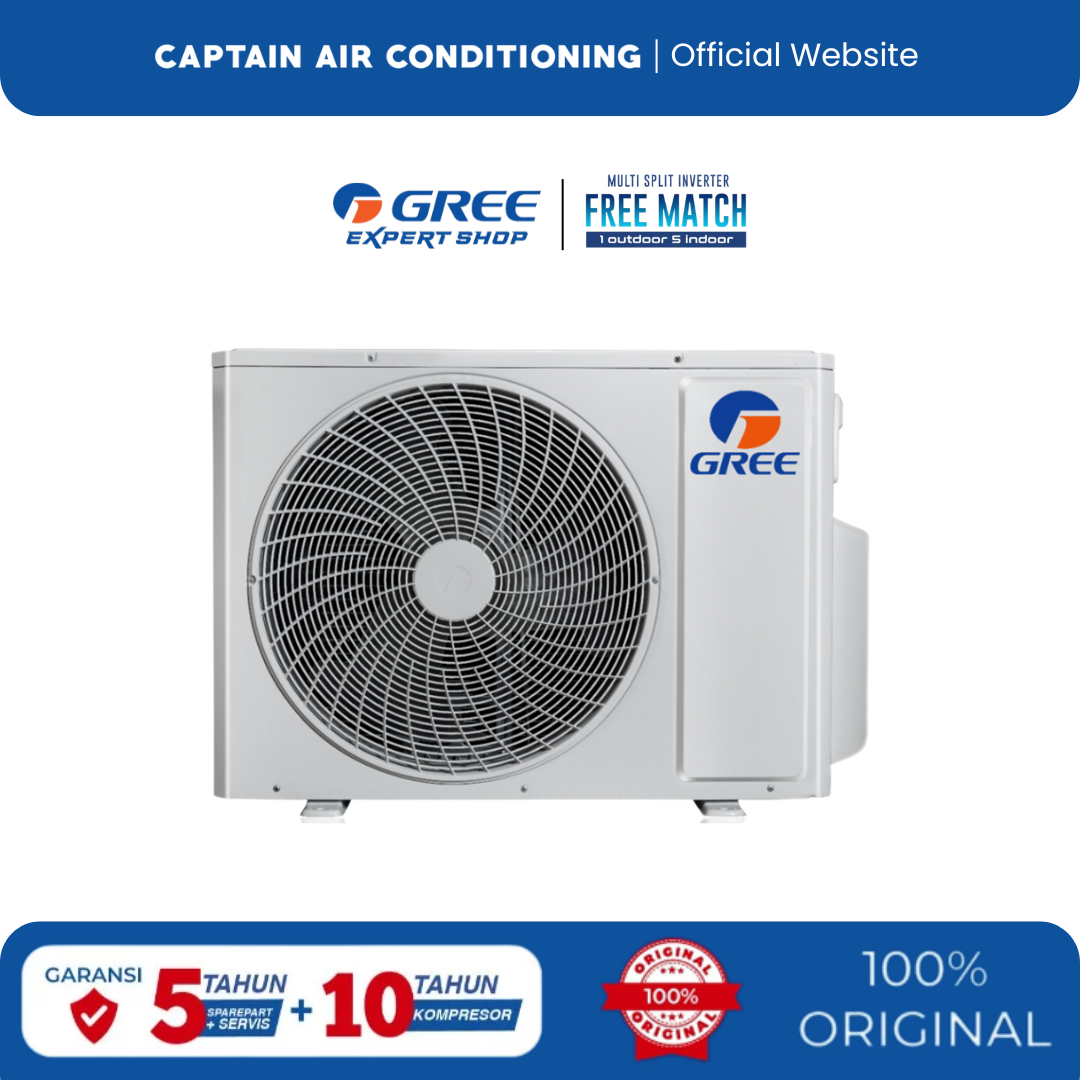 Gree AC Multi Split up to 5 Koneksi | Free Match - Outdoor Unit (Outdoor 3 PK)