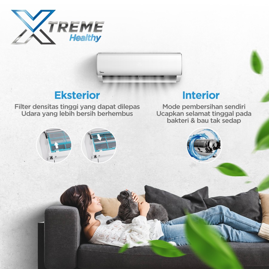 MIDEA AC Split MSAFE-05CRN 1/2 PK Standard