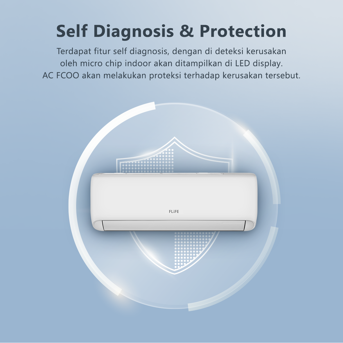 FLIFE by Gree AC Split FAC-05FCOO 1/2 PK Low Watt