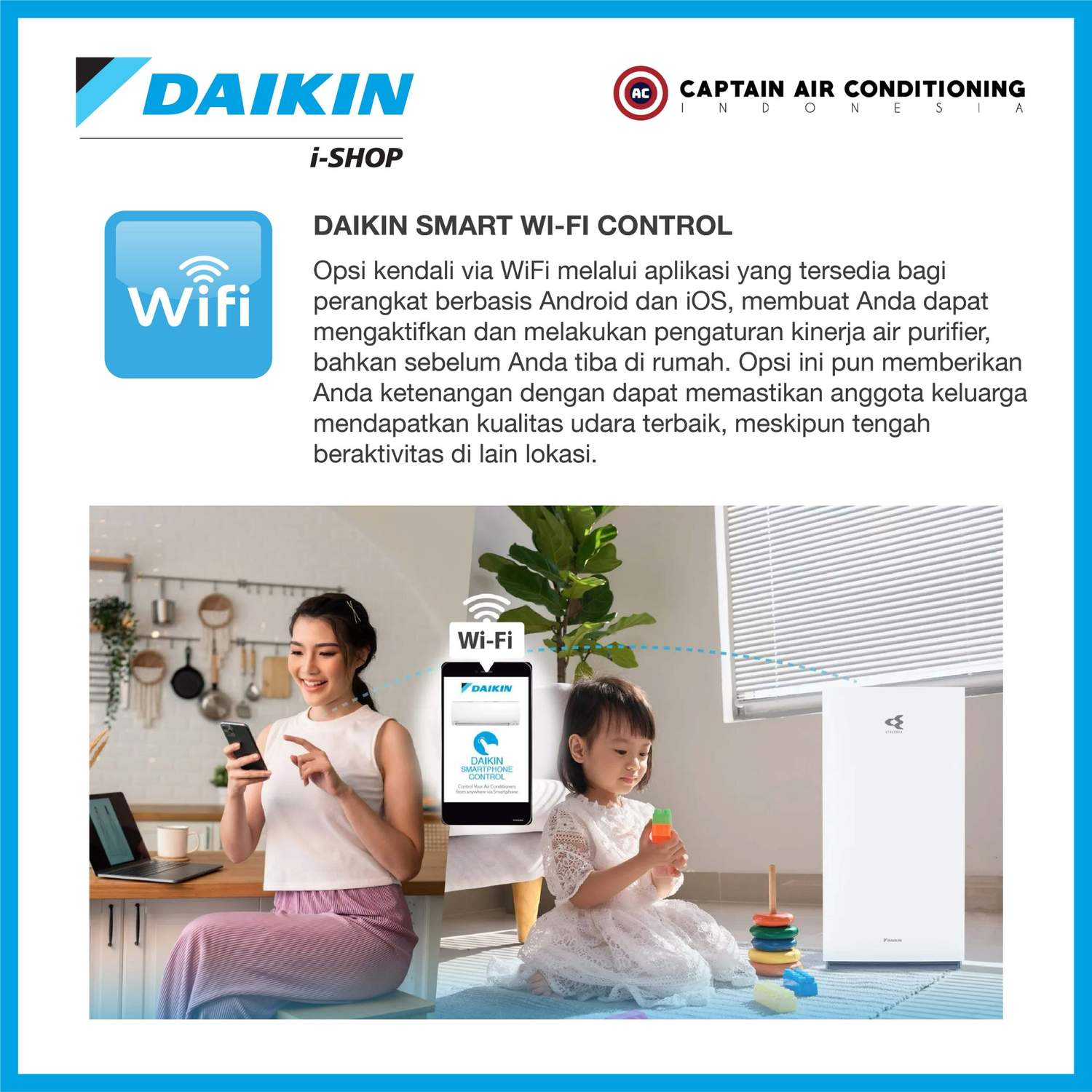 DAIKIN Air Purifier MC-80 with HEPA Filter