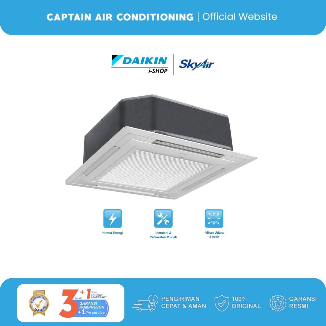 Daikin AC Cassette SkyAir FCE-71 3 PK 1 Phase - Wireless