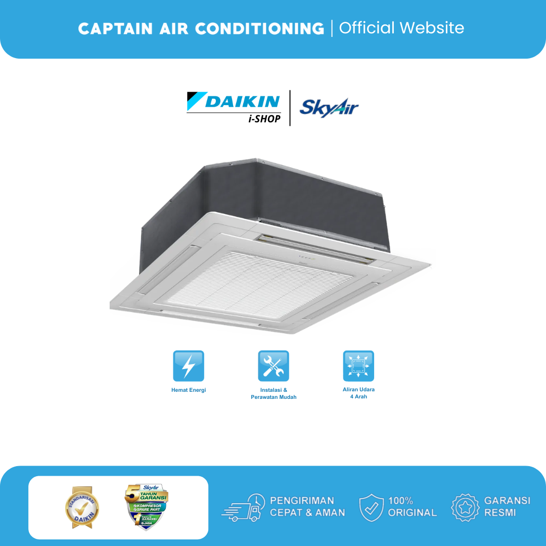 Daikin AC Cassette SkyAir FCE-50 2 PK 1 Phase - Wireless