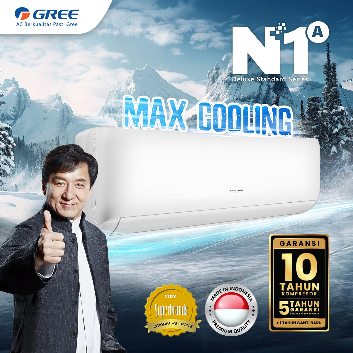 GREE AC Split GWC-12N1A 1.5 PK Deluxe Standard