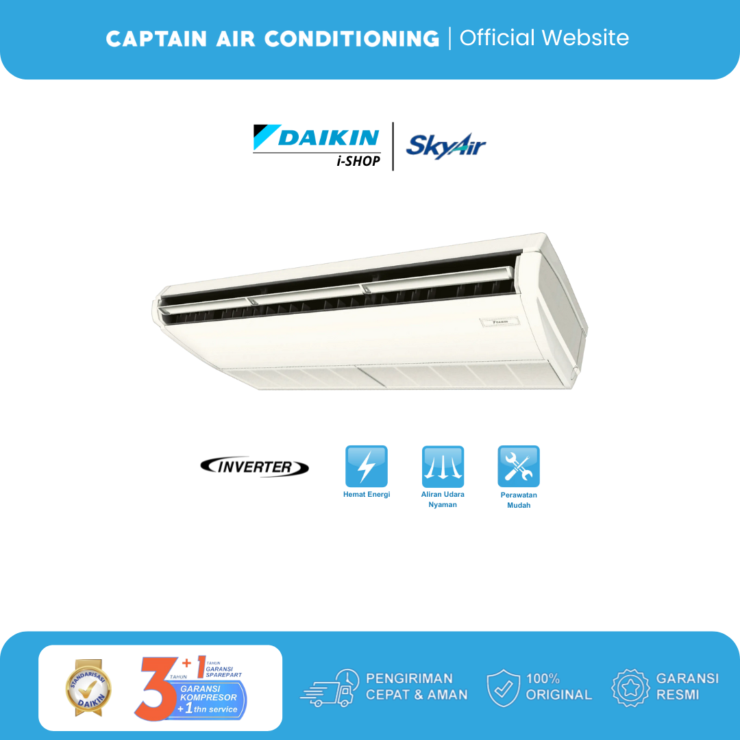 DAIKIN AC Ceiling Suspended Inverter FHFC-71 3 PK (1 Phase) - Wired