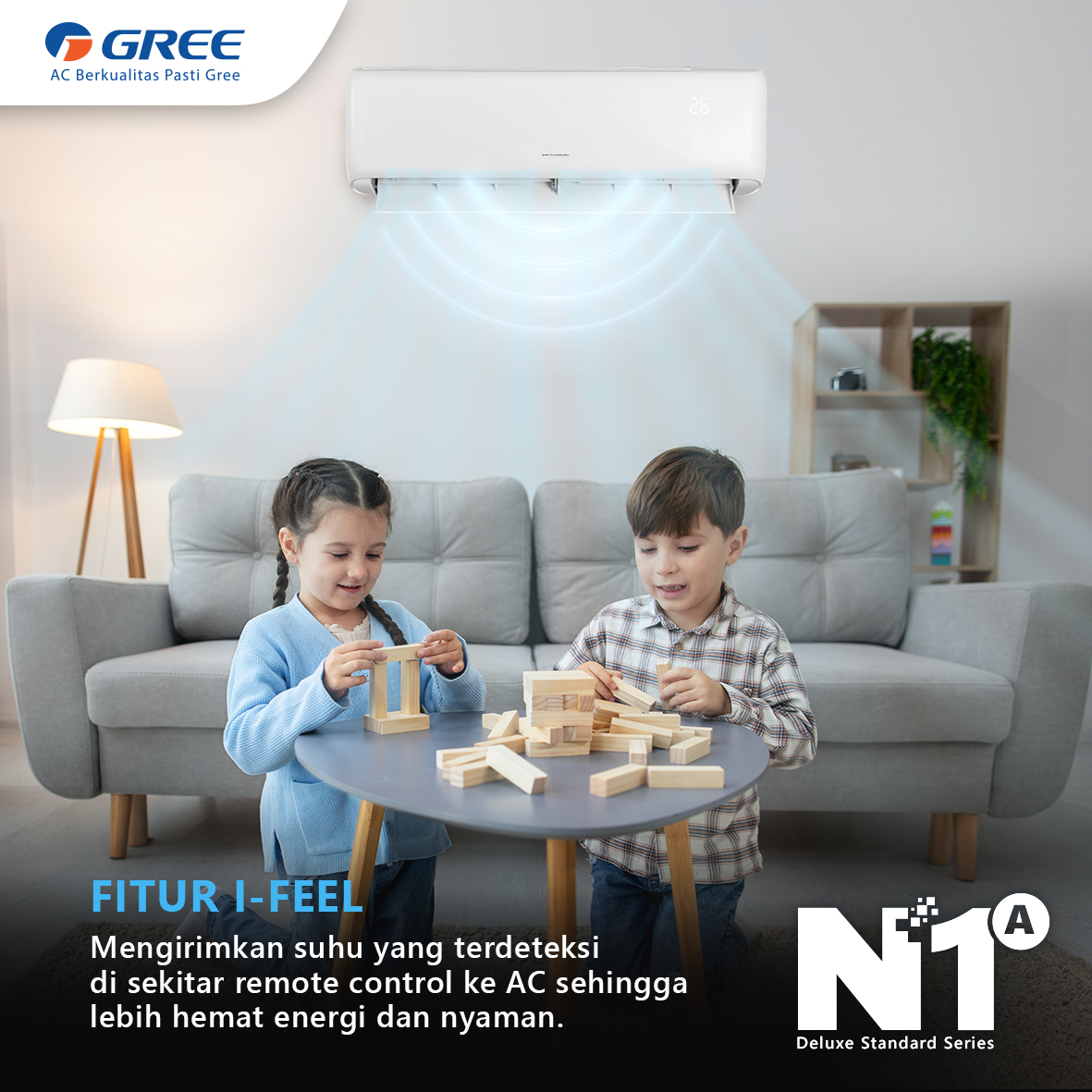 GREE AC Split GWC-18N1A 2 PK Deluxe Standard