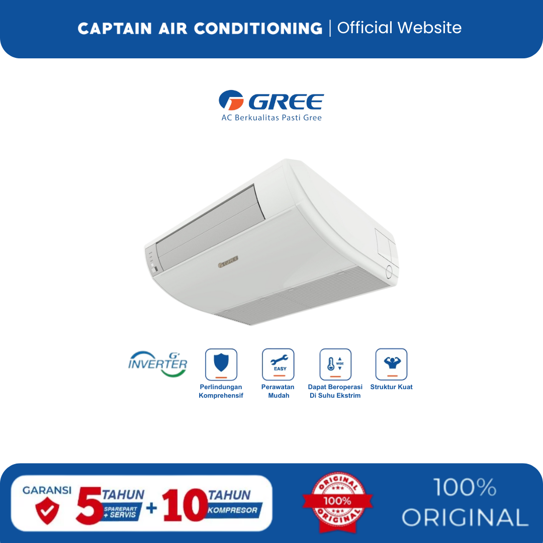 GREE AC Floor Ceiling Inverter GULD-50ZD1/A-S 2 PK