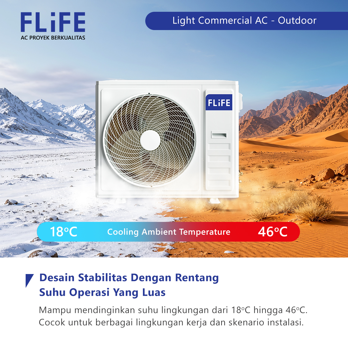 FLIFE AC Split Duct FLC-55DHPM (3 Phase) 6 PK