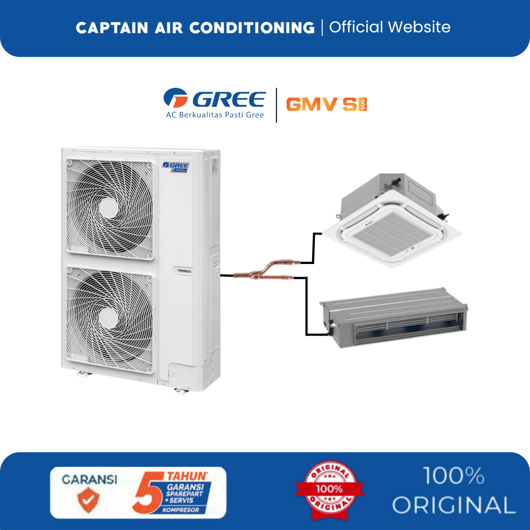 GREE AC GMV S Duo Connection 5 PK Inverter (Cassette - Duct)