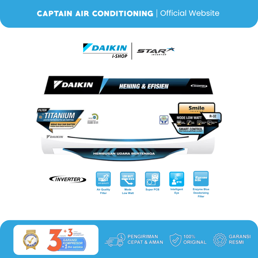 DAIKIN AC Split FTKC-71 3 PK STAR Inverter
