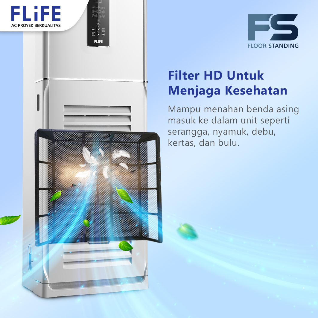 FLIFE AC Floor Standing FVC-48FS(S) (3 Phase) 5 PK