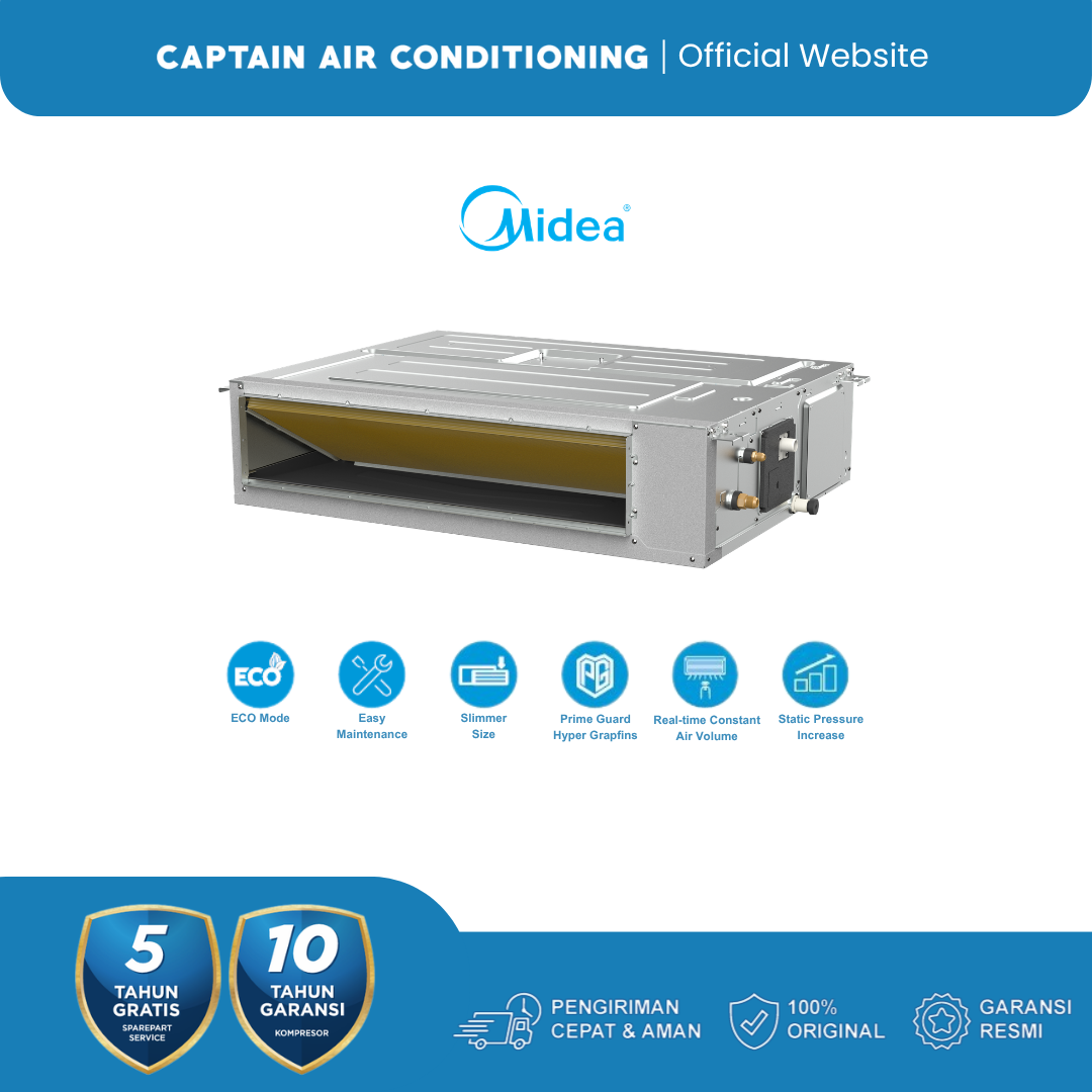 MIDEA AC Split Duct Inverter MTCE-24CRFN 2.5 / 3 PK