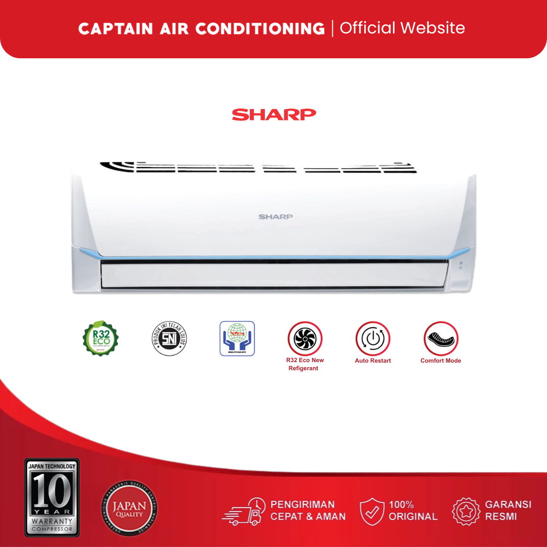 SHARP AC Split AH-A12SAY 1.5 PK Standard Thailand