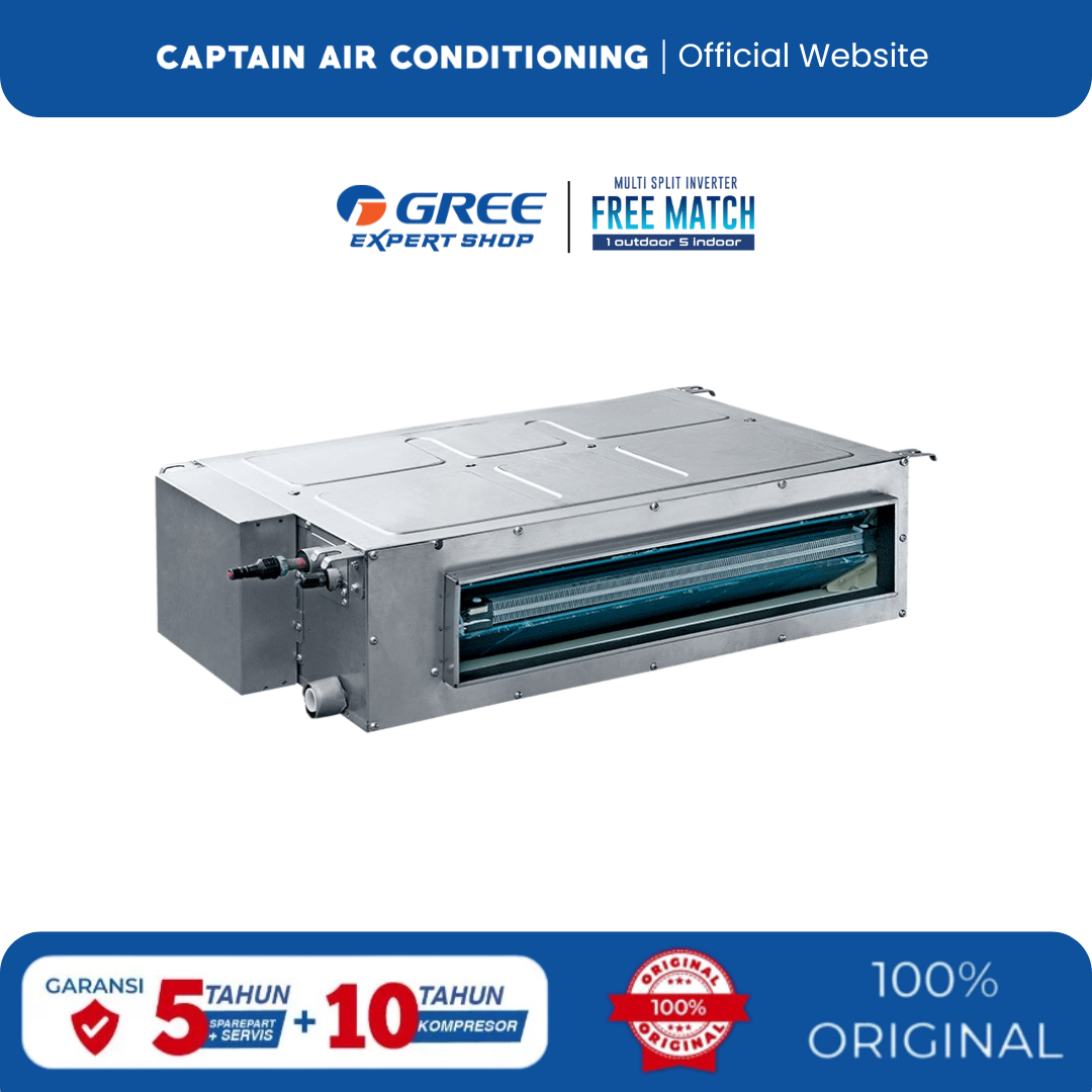 Gree AC Multi Split up to 5 Koneksi | Free Match - Indoor Unit (Indoor Duct 2 PK)