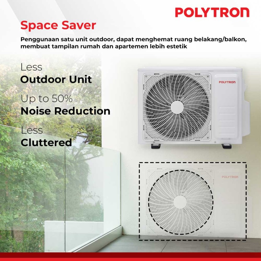 POLYTRON AC Multi Split PAC050518MS (1/2 PK + 1/2 PK) Inverter