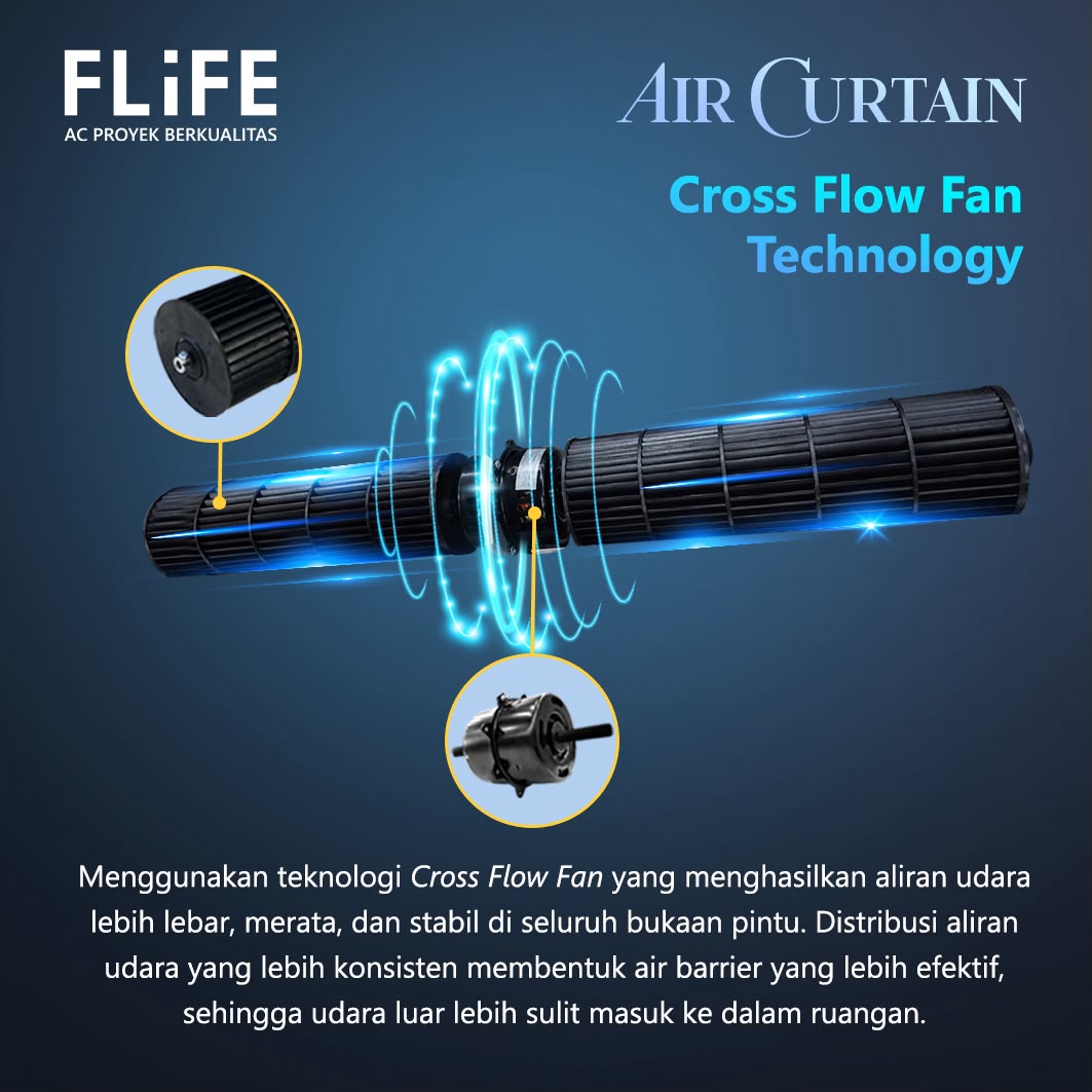 FLIFE Air Curtain FM-1209Z/Y (90 cm)