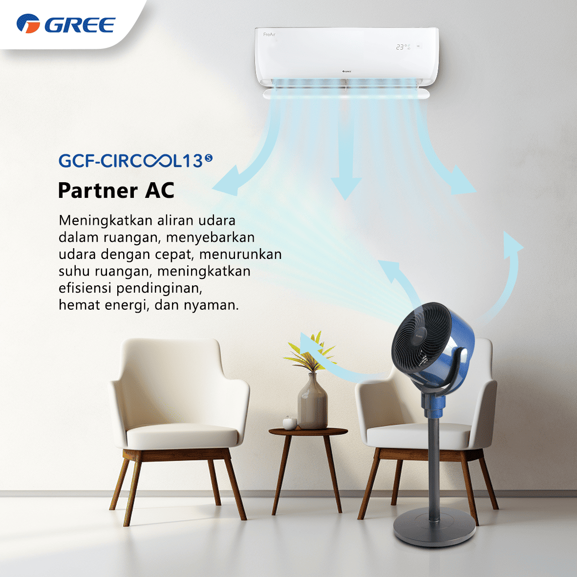 GREE Air Circulation Fan GCF-CIRCOOL13S