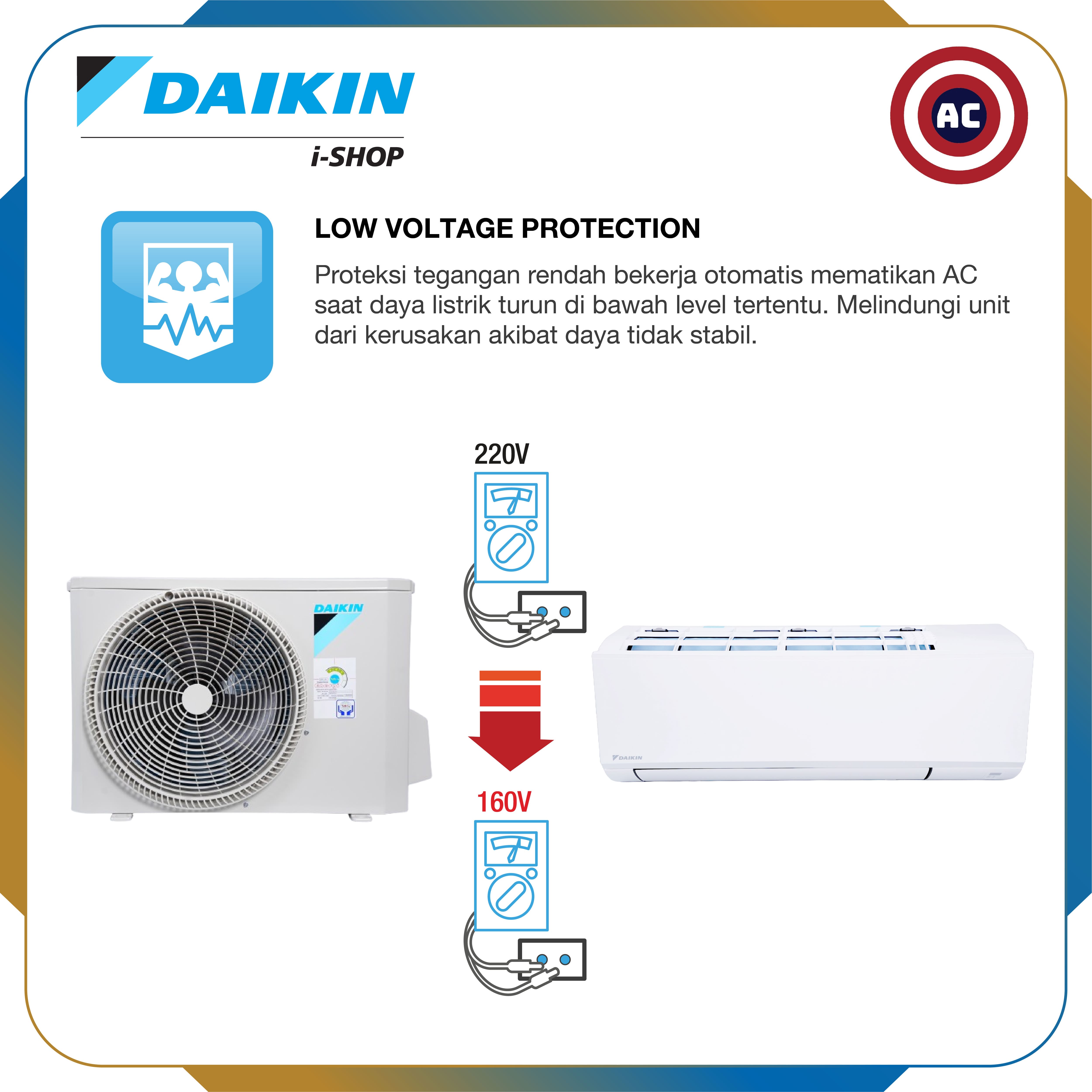 DAIKIN AC Split FTC-15Y 1/2 PK Standard Nusantara Prestige