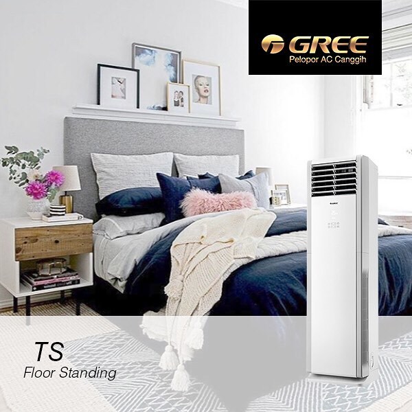 GREE AC Floor Standing GVC-55TS(S) 6 PK Deluxe Standard (3 Phase)