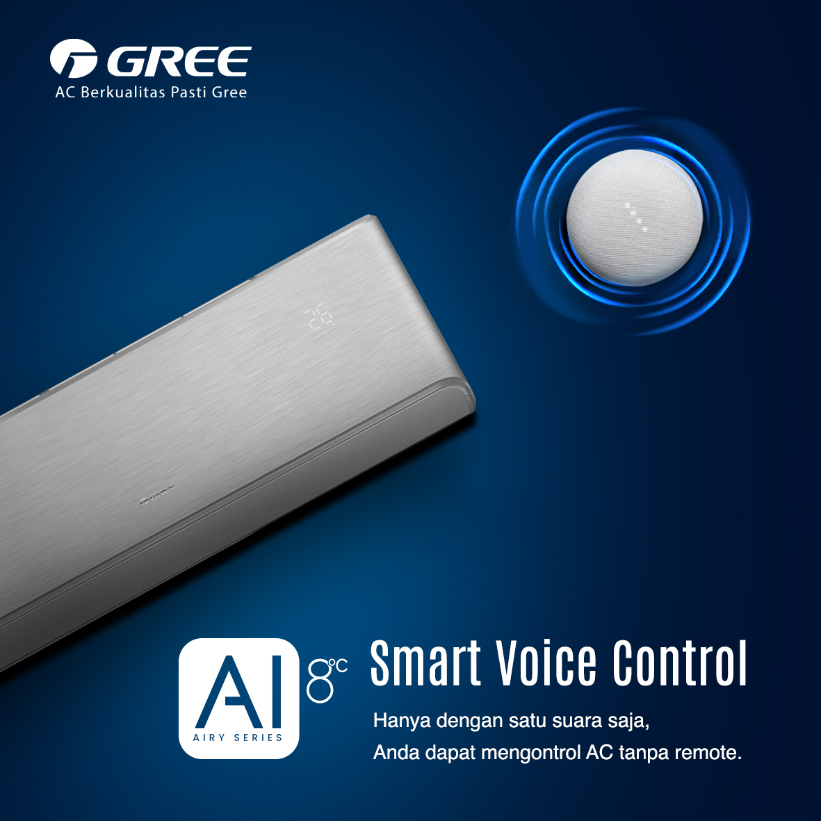 GREE AC Split GWC-24AIRY 2.5 PK Premium Inverter - White