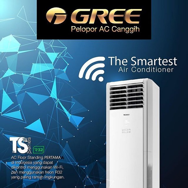 GREE AC Floor Standing GVC-55TS(S) 6 PK Deluxe Standard (3 Phase)