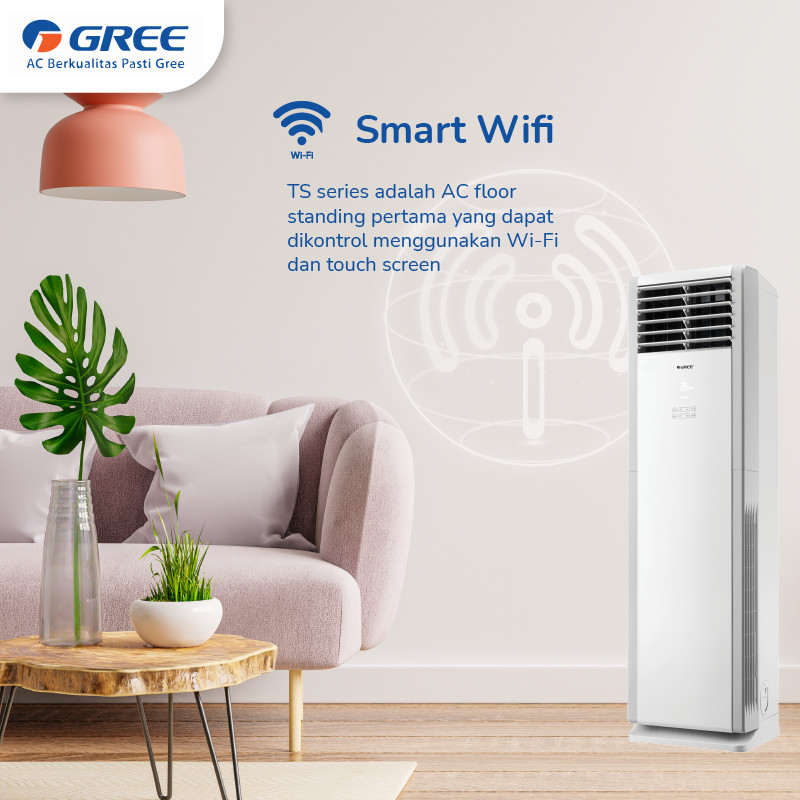 GREE AC Floor Standing GVC-55TS(S) 6 PK Deluxe Standard (3 Phase)