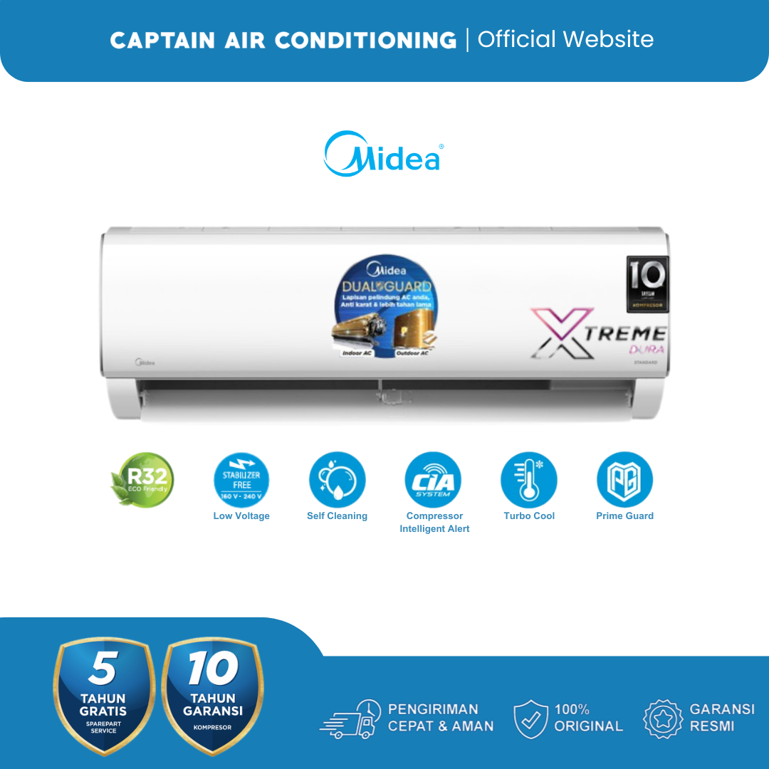 MIDEA AC Split MSAFE-05CRN 1/2 PK Standard