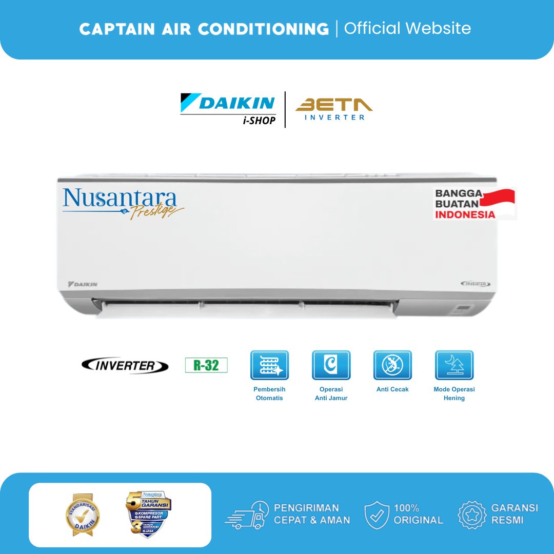 DAIKIN AC Split FTKE-20 3/4 PK Beta Inverter Nusantara Prestige