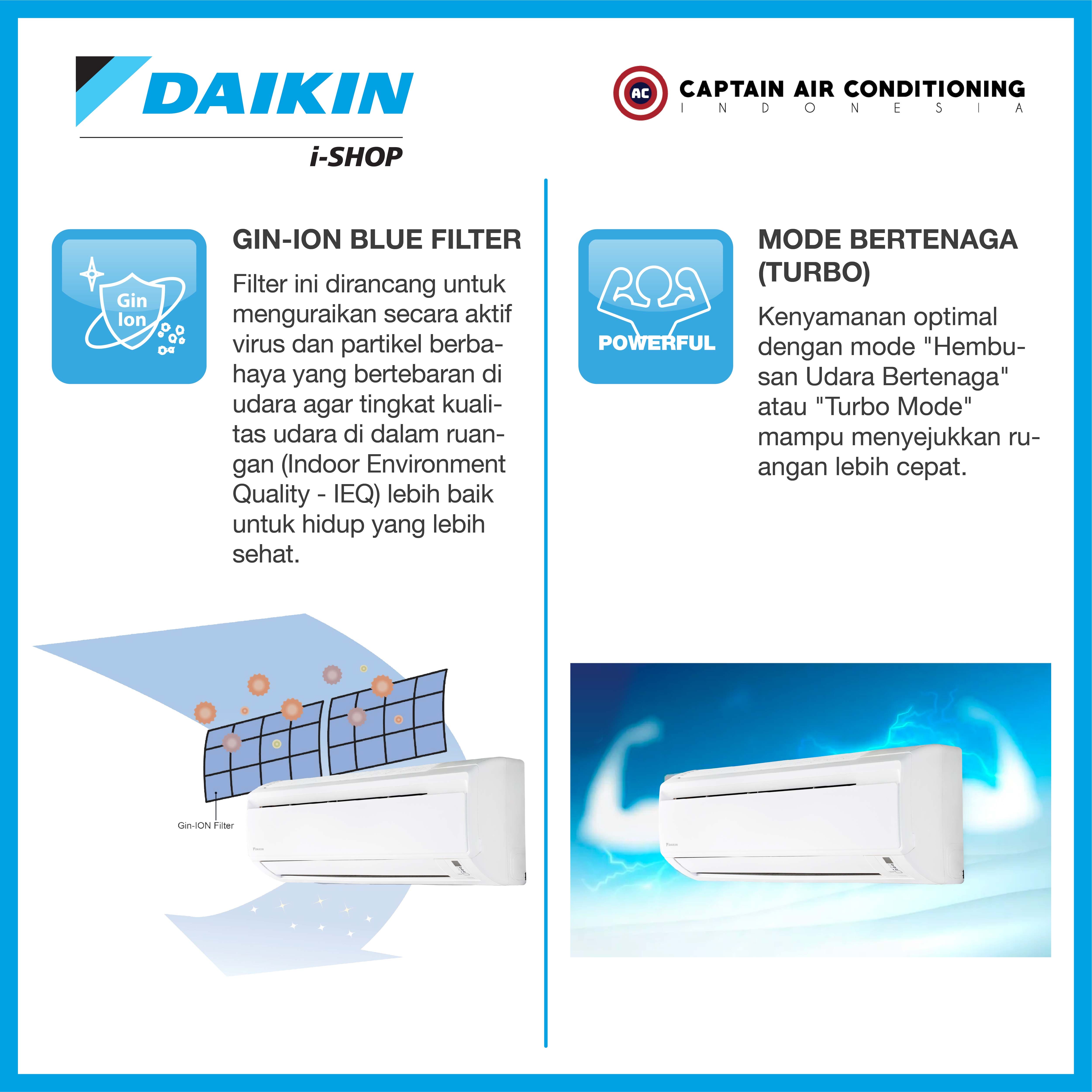 DAIKIN AC Split FTV-15 1/2 PK Standard Malaysia