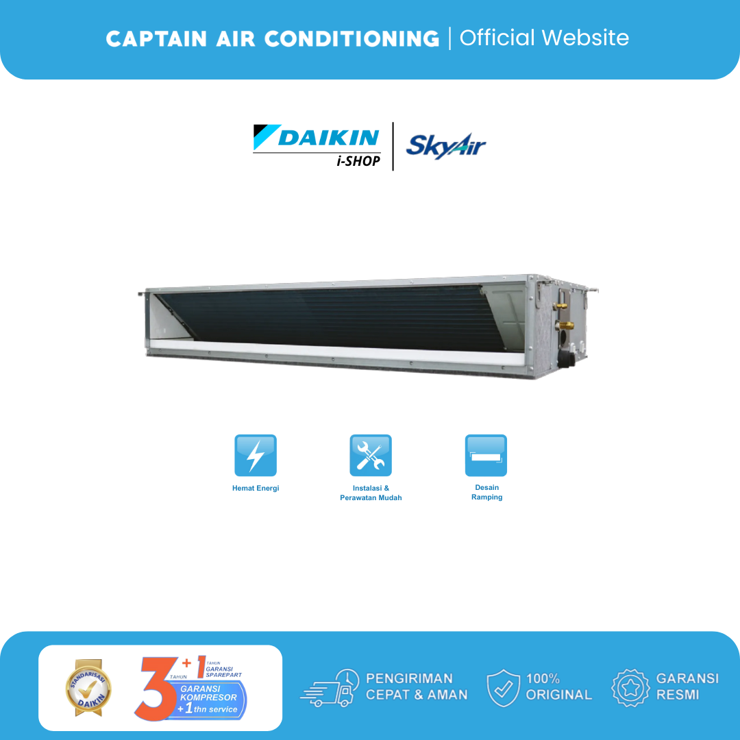 DAIKIN AC Duct Middle Static SkyAir FDMC-85 3.5 PK (1 Phase) - Wired