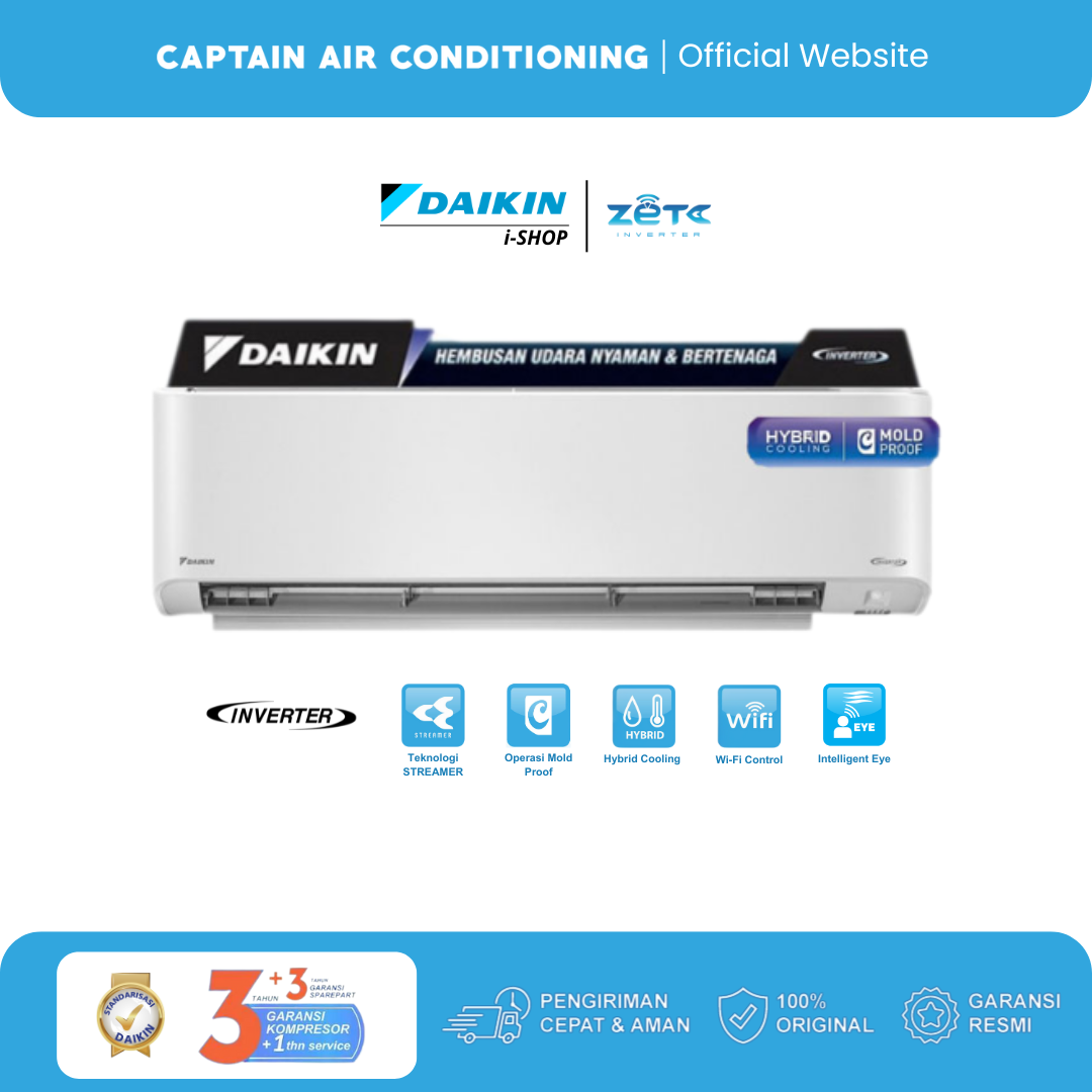 DAIKIN AC Split FTKZ-50 2 PK ZETA Inverter