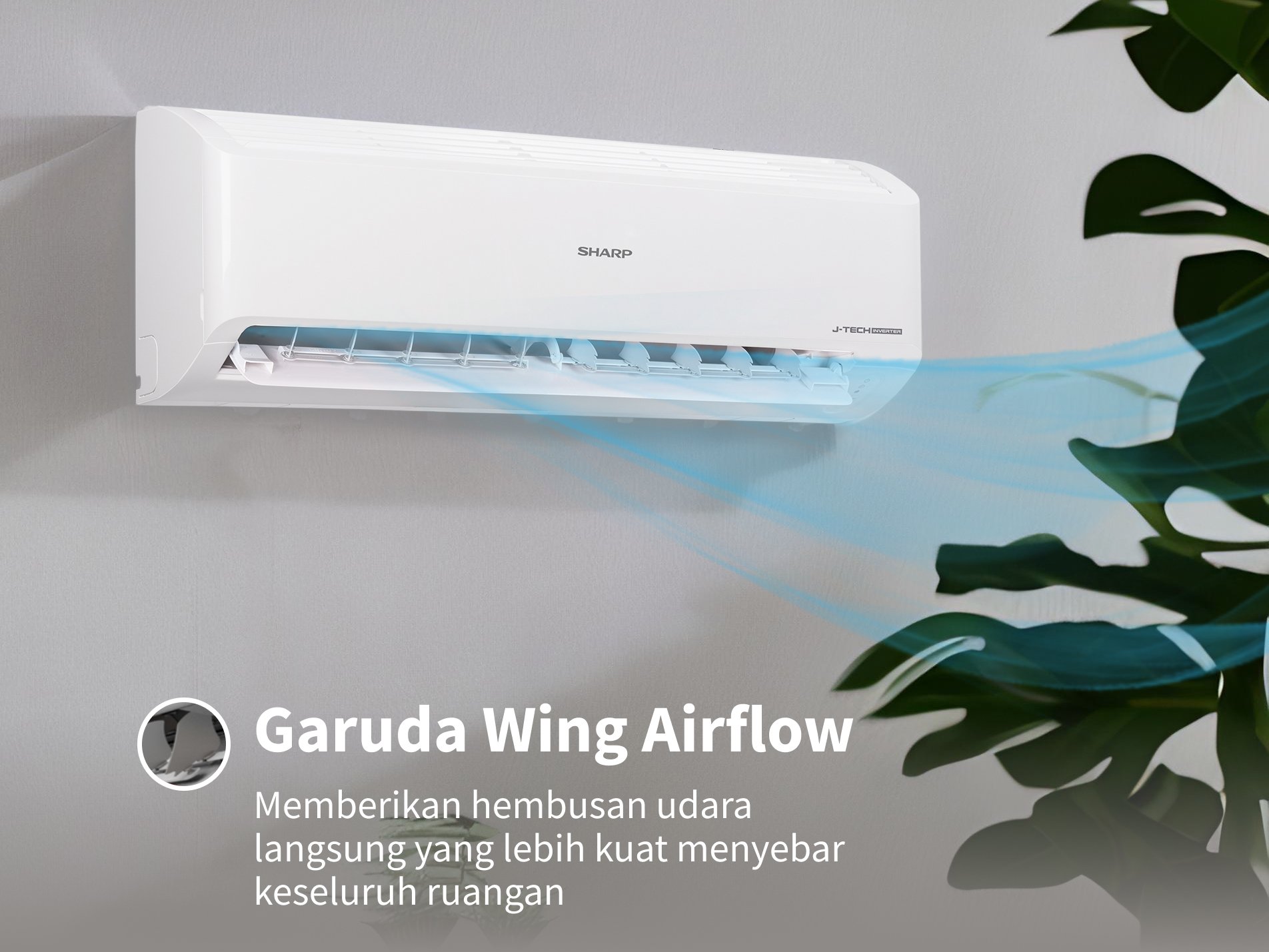 SHARP AC Split AH-X6BEY 1/2 PK Inverter