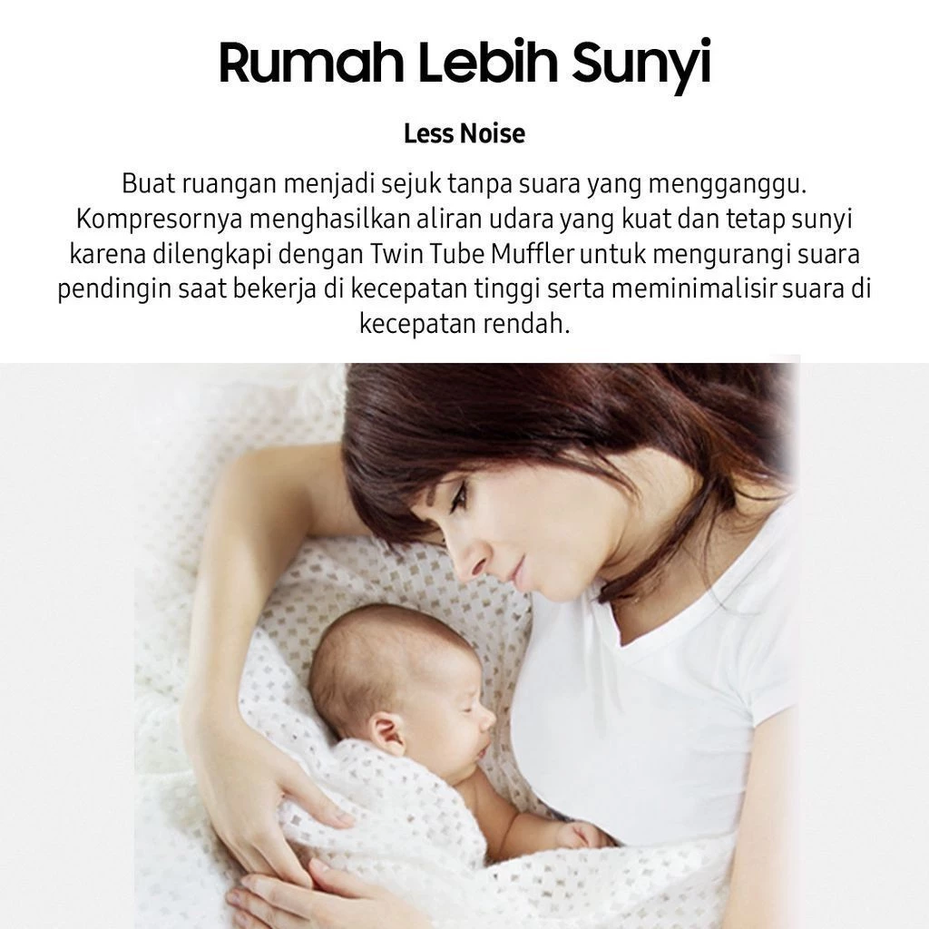 SAMSUNG AC Split AR13BYFANWKNSE 1.5 PK WindFree Lite Inverter