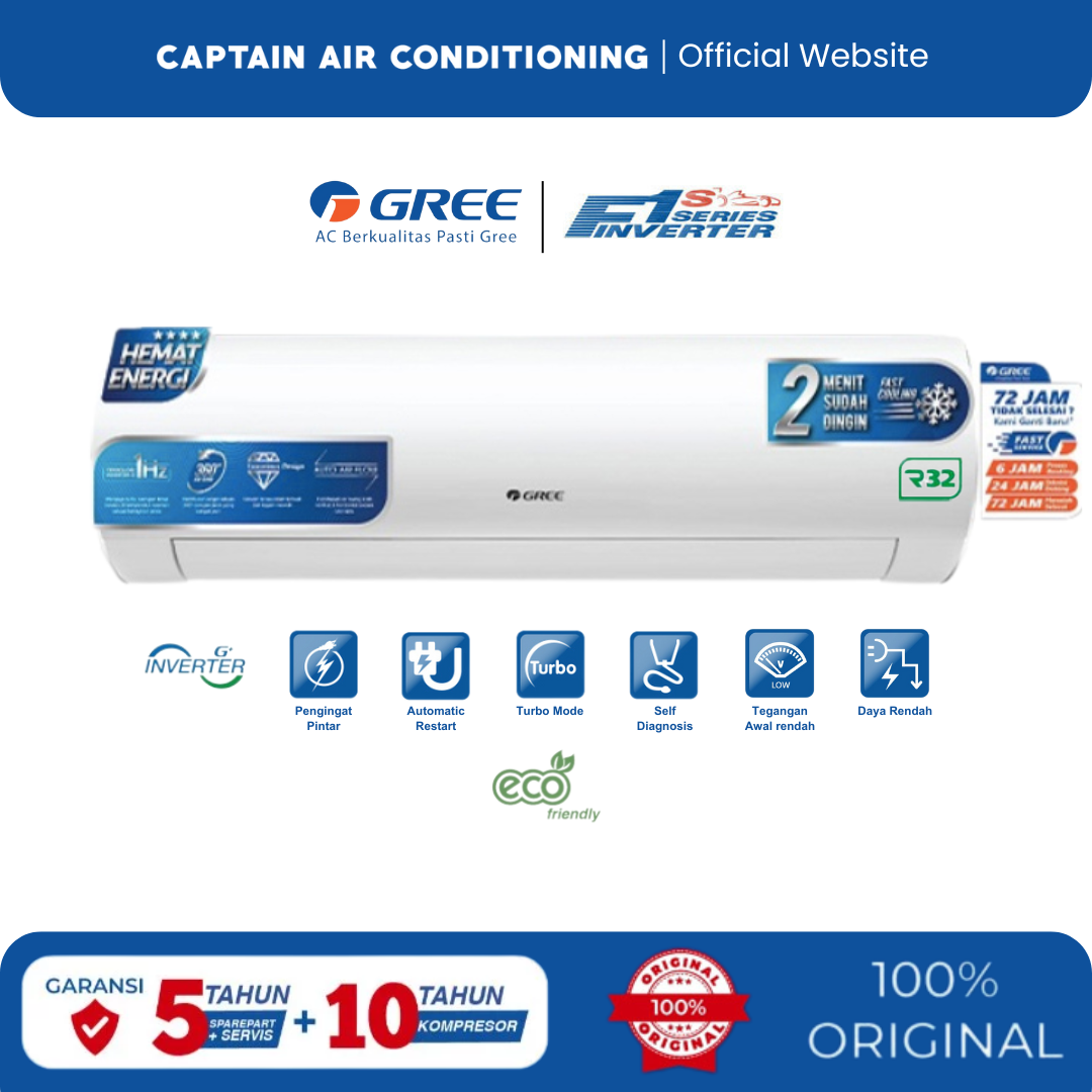 GREE AC Split GWC-09F1S 1 PK Deluxe Inverter