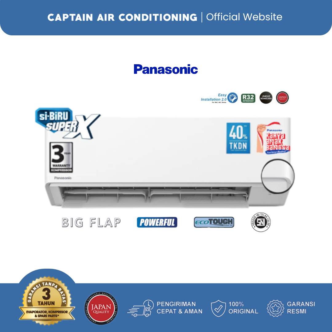 PANASONIC AC Split YN-12AKJ 1.5 PK Standard