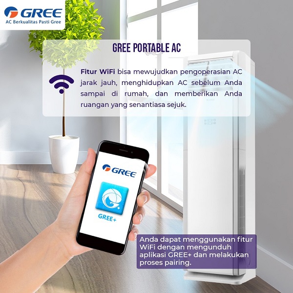 GREE AC Floor Standing GVC-48STS(S) 5 PK Deluxe Standard (3 Phase)