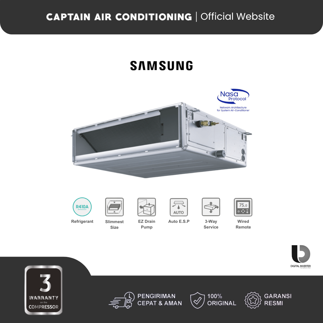 SAMSUNG AC MSP Duct Inverter AC160FEMD 7 PK (3 Phase)