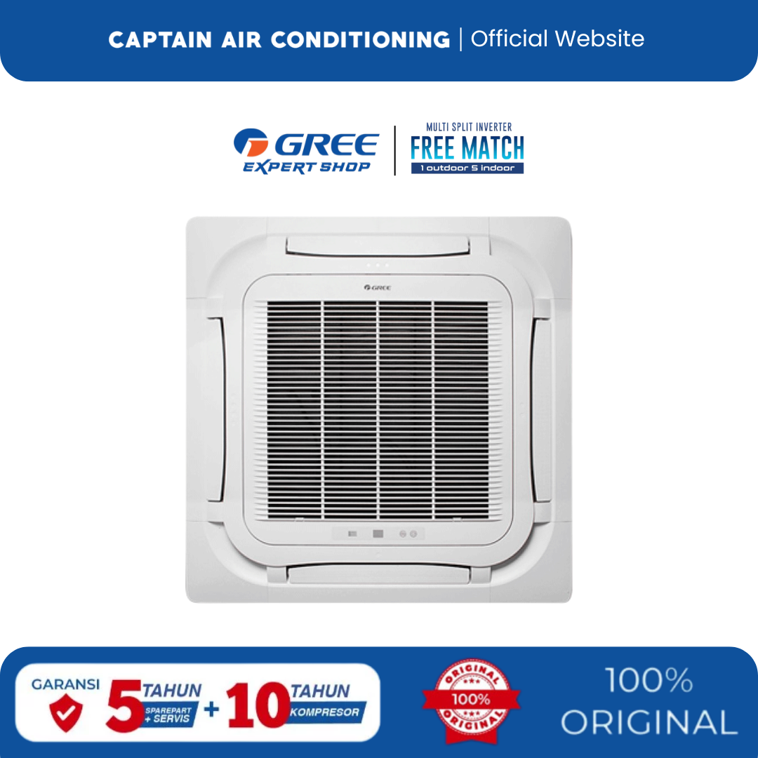 Gree AC Multi Split up to 5 Koneksi | Free Match - Indoor Unit (Indoor 360 Cassette 1 PK)