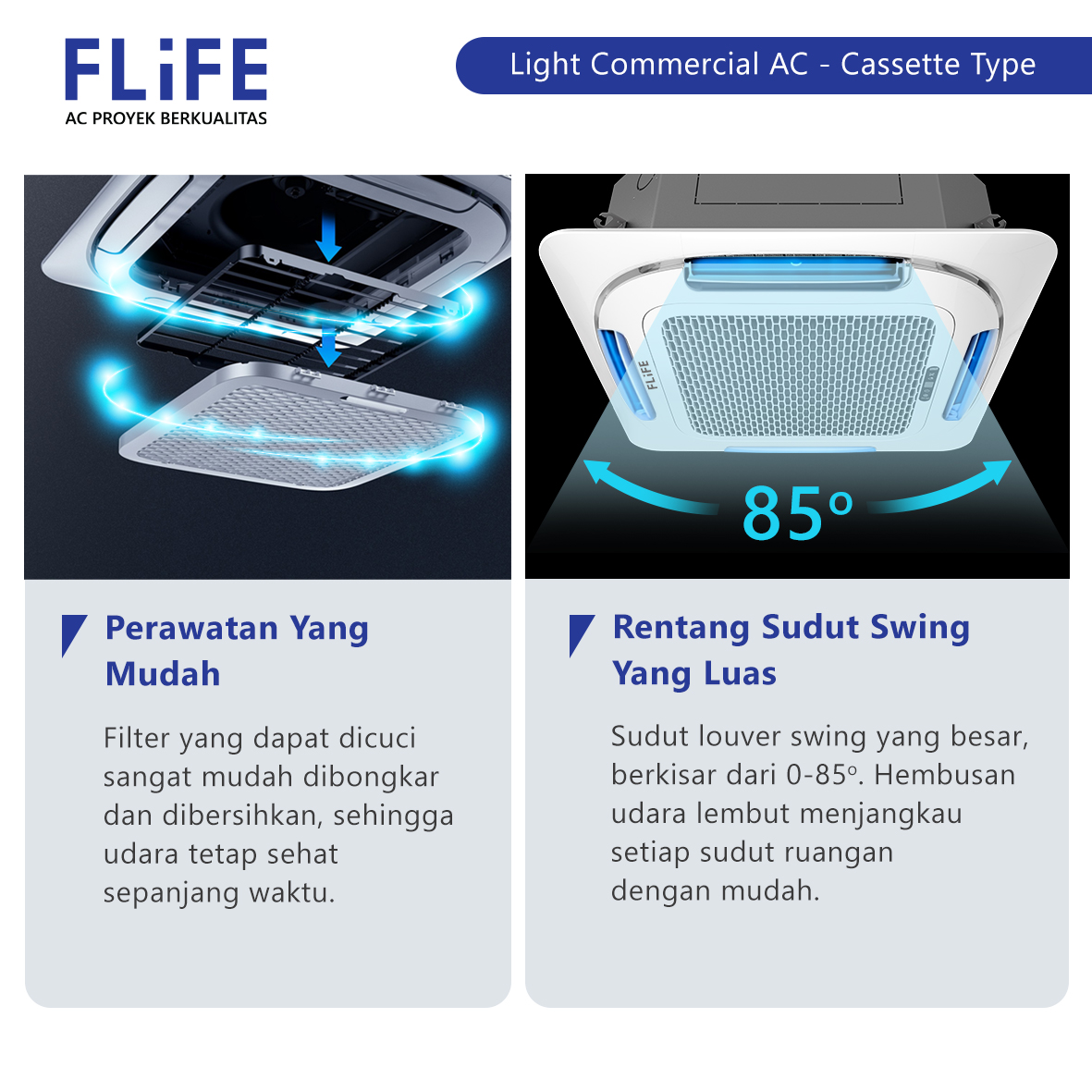 FLIFE AC Cassette FLC-18TP (1 Phase) 2 PK