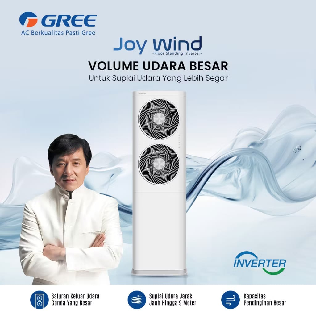 GREE AC Floor Standing Inverter GVC-48JOYWIND 5 PK