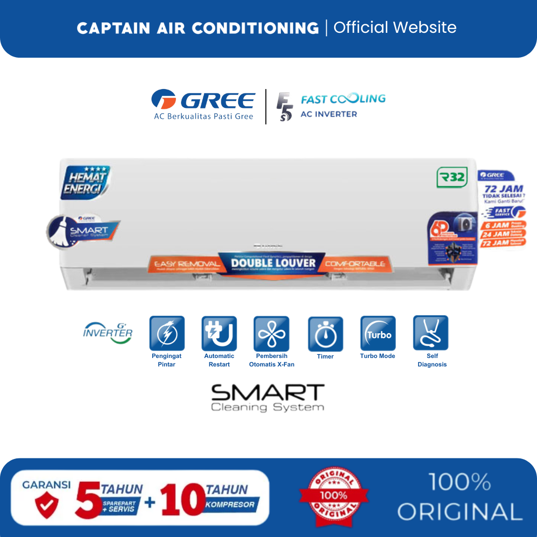 GREE AC Split GWC-12F5S 1.5 PK Standard Inverter