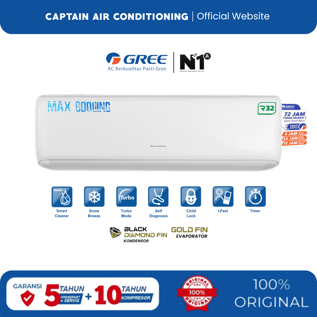 GREE AC Split GWC-12N1A 1.5 PK Deluxe Standard