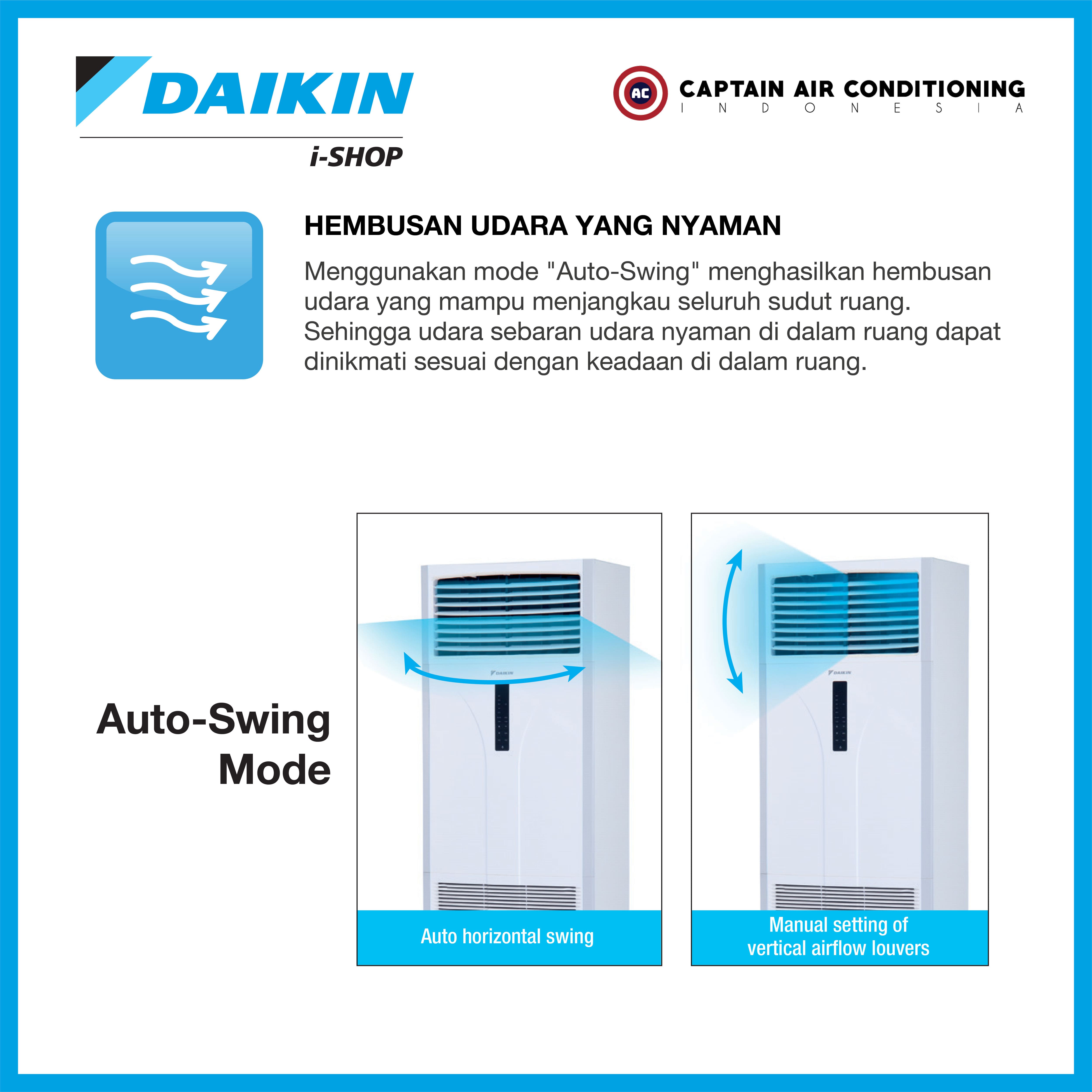 Daikin AC Floor Standing SkyAir Inverter FVFC-100 4 PK (1 Phase) - Wired