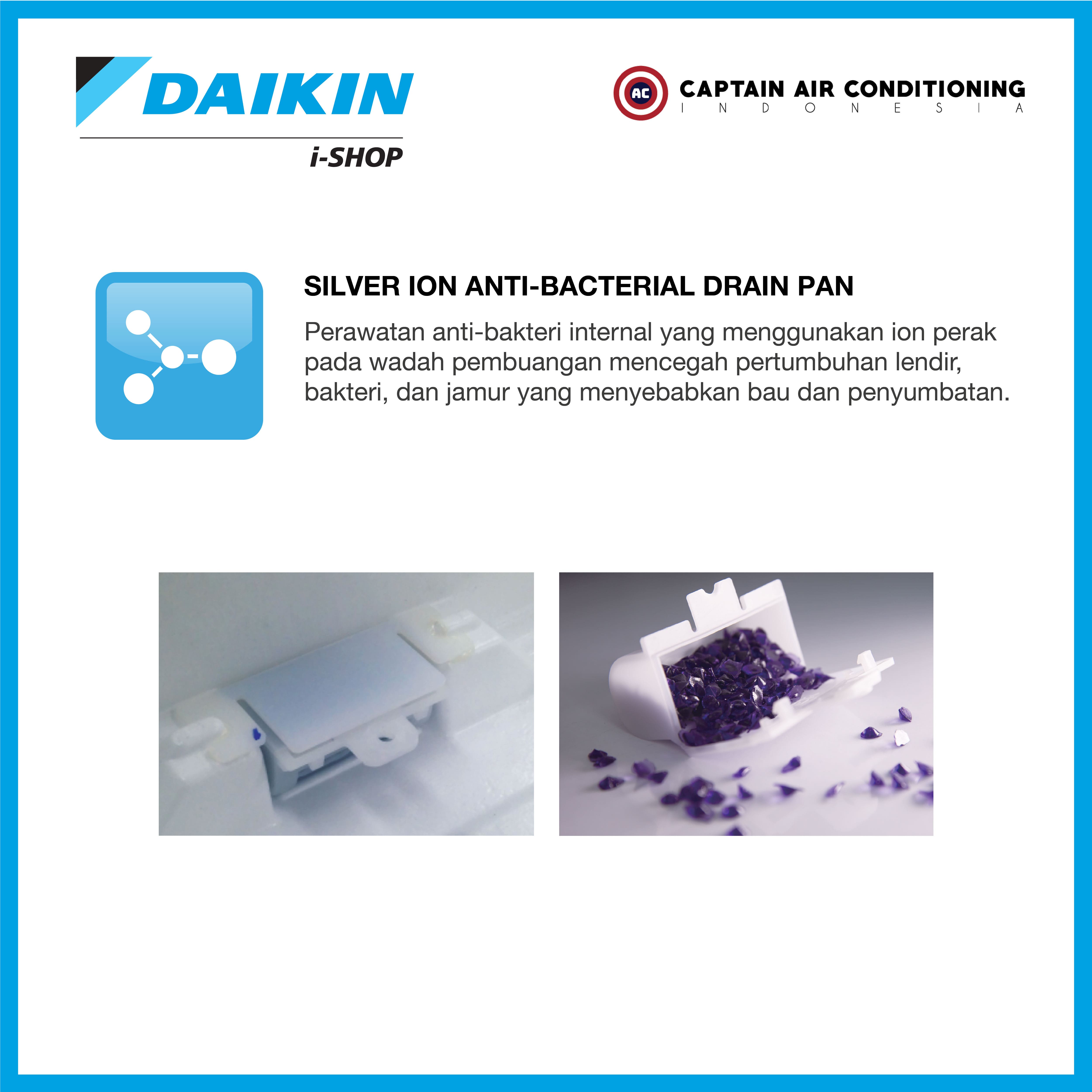 DAIKIN AC Duct Middle Static SkyAir Inverter FBFC-50 2 PK (1 Phase) - Wired