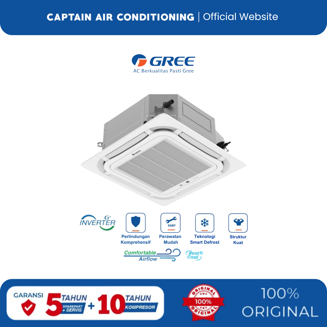 GREE AC Cassette Inverter GULD-100T1/A-S 4 PK