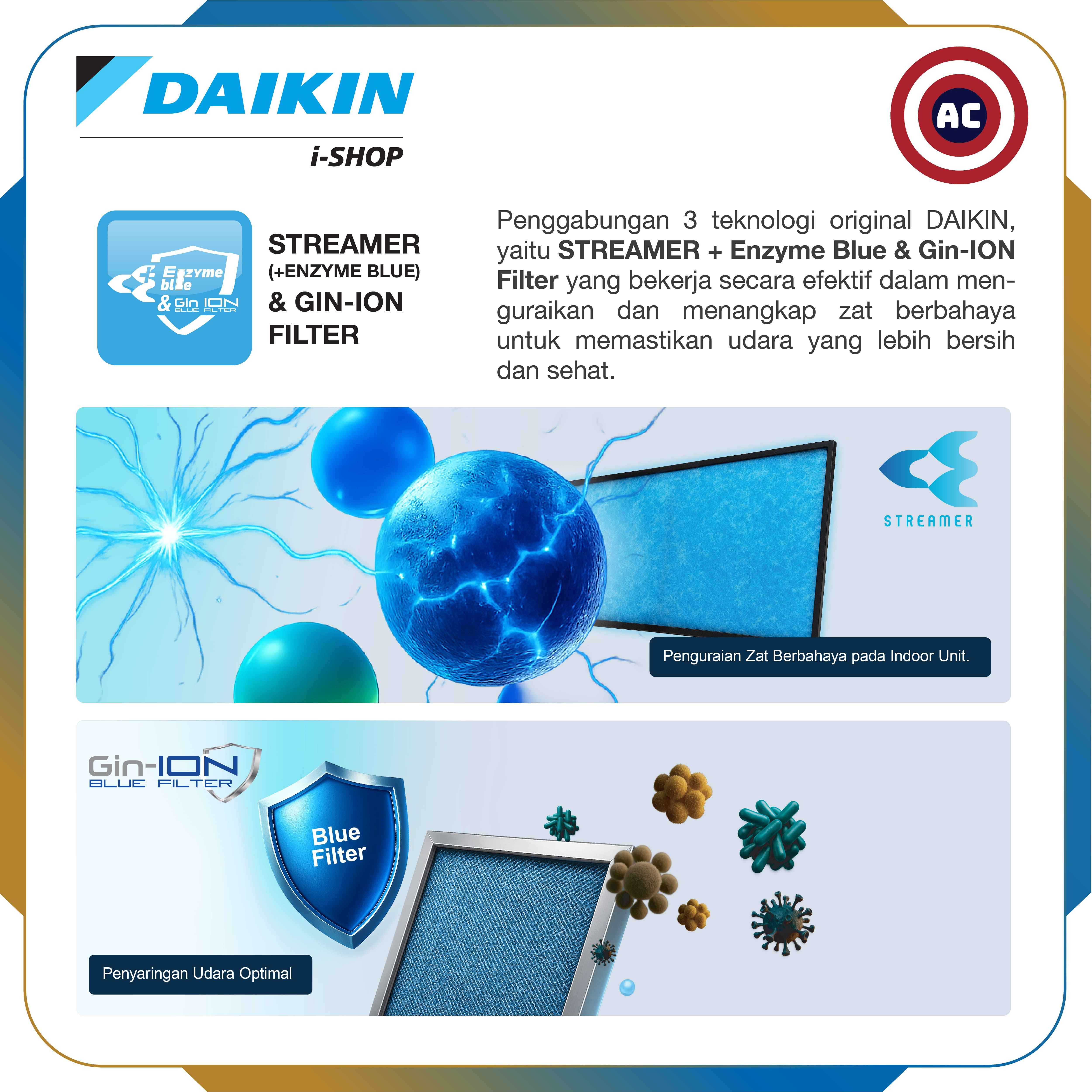 DAIKIN AC Split FTKH-20 3/4 PK Alpha Inverter Nusantara Prestige