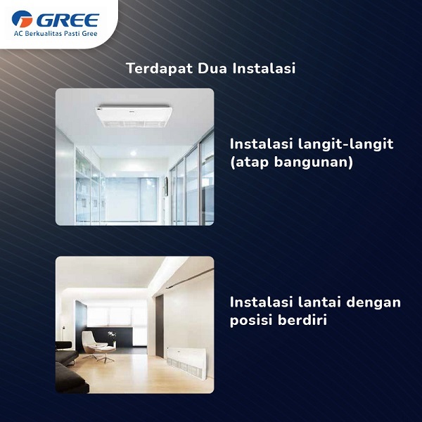 GREE AC Floor Ceiling Inverter GULD-100ZD1/A-S 4 PK