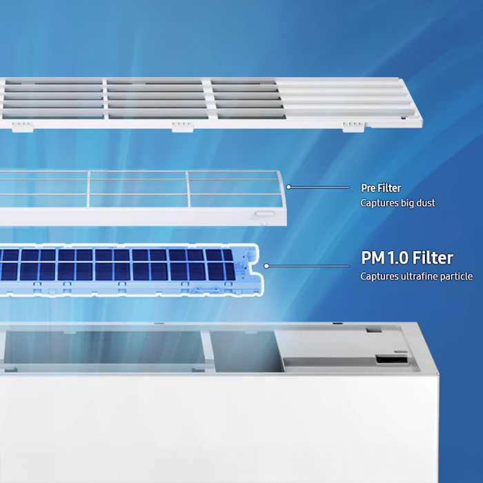 SAMSUNG AC Split AR80H18DADWNSE 2 PK Neo WindFree Ultra Inverter