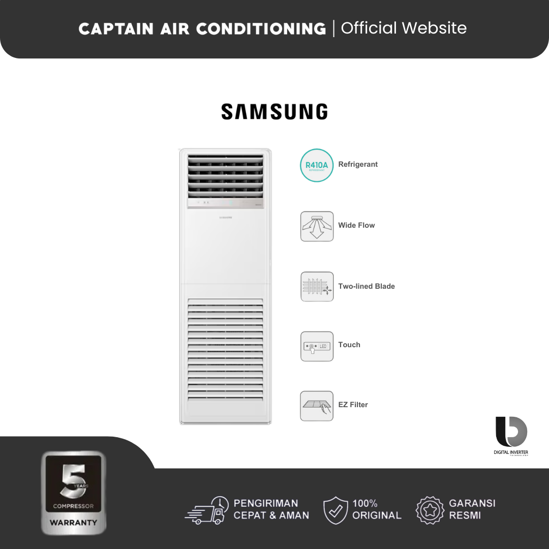 SAMSUNG AC Floor Standing Inverter AC030BNPD 3 PK (1 Phase)