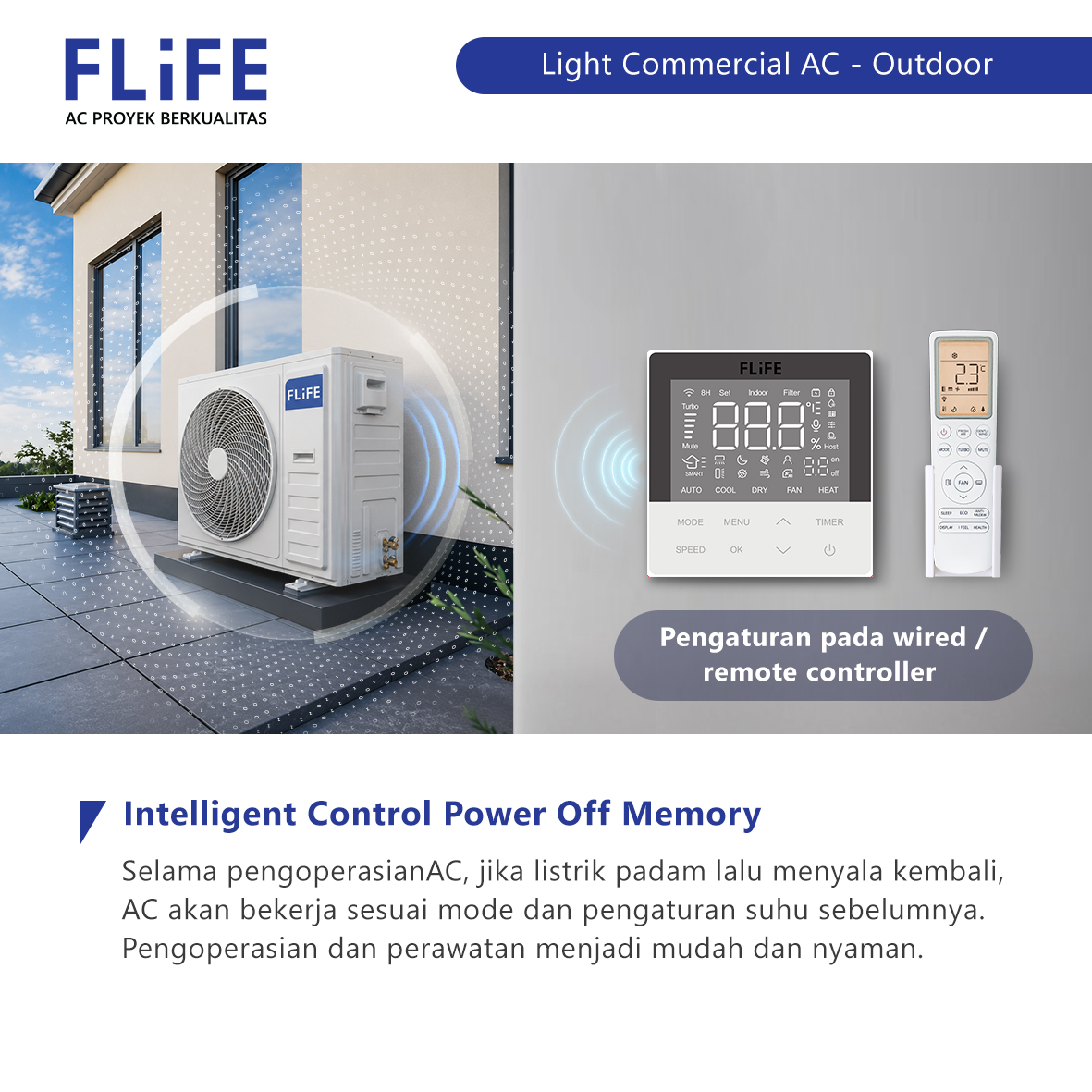 FLIFE AC Split Duct FLC-24DHP (1 Phase) 3 PK
