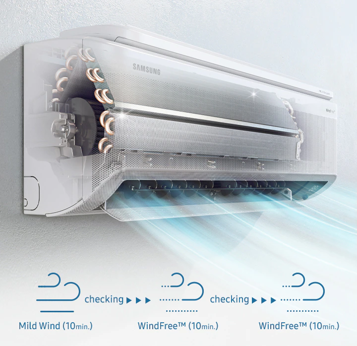 SAMSUNG AC Split AR10CYKAAWKNSE 1 PK WindFree Ultra Inverter